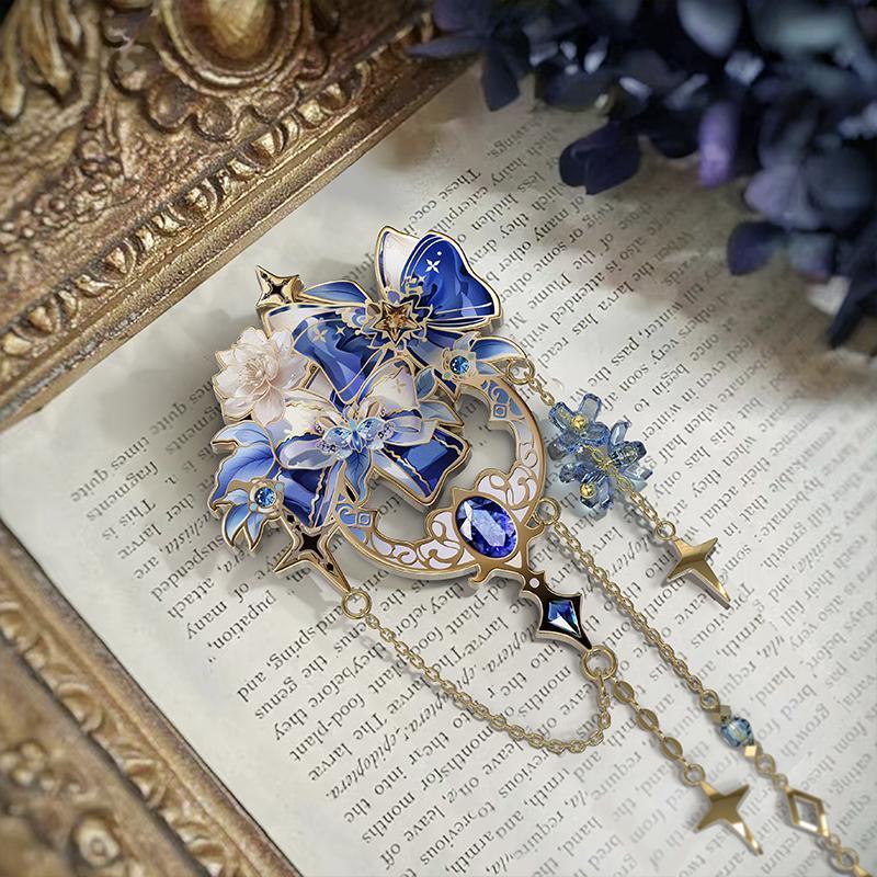 Blue Bow & Crystal Enamel Pin, - огляд і ціна Embroidery Bracelet