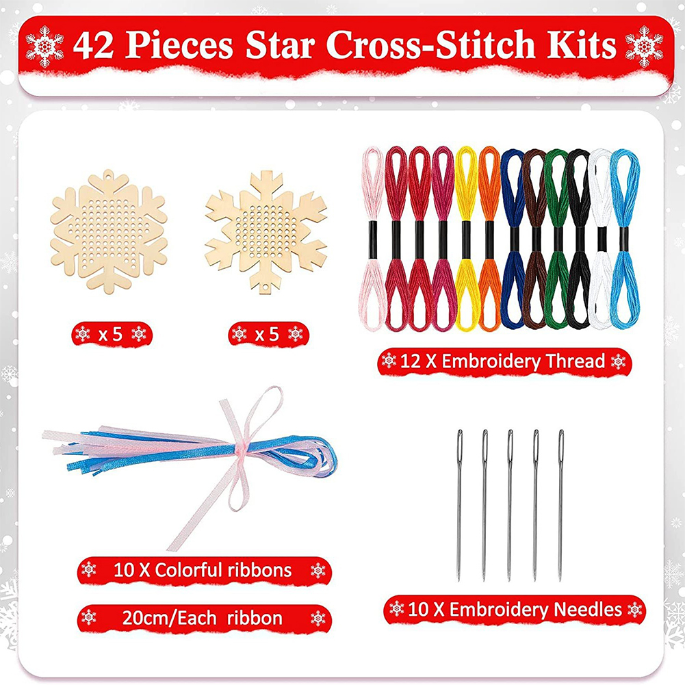 Cross Stitch Hanging Pendant E - огляд і ціна Embroidery Xmas Tree