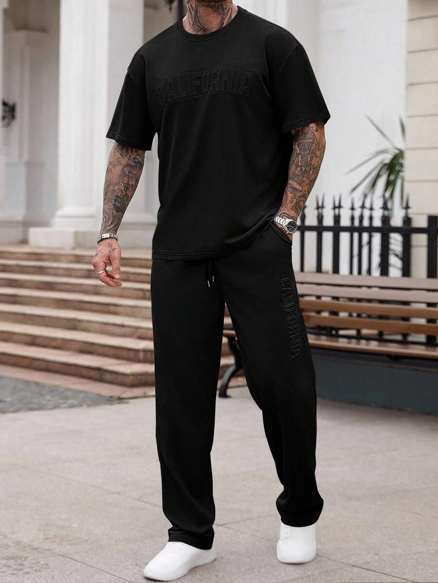 Mens Casual Solid Color Letter - огляд і ціна Embroidery Set