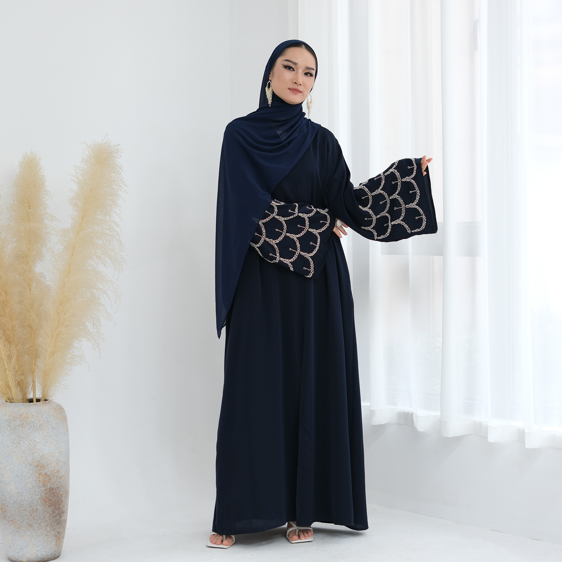 embroidery Women Dress Abaya c - огляд і ціна Embroidery Arabic
