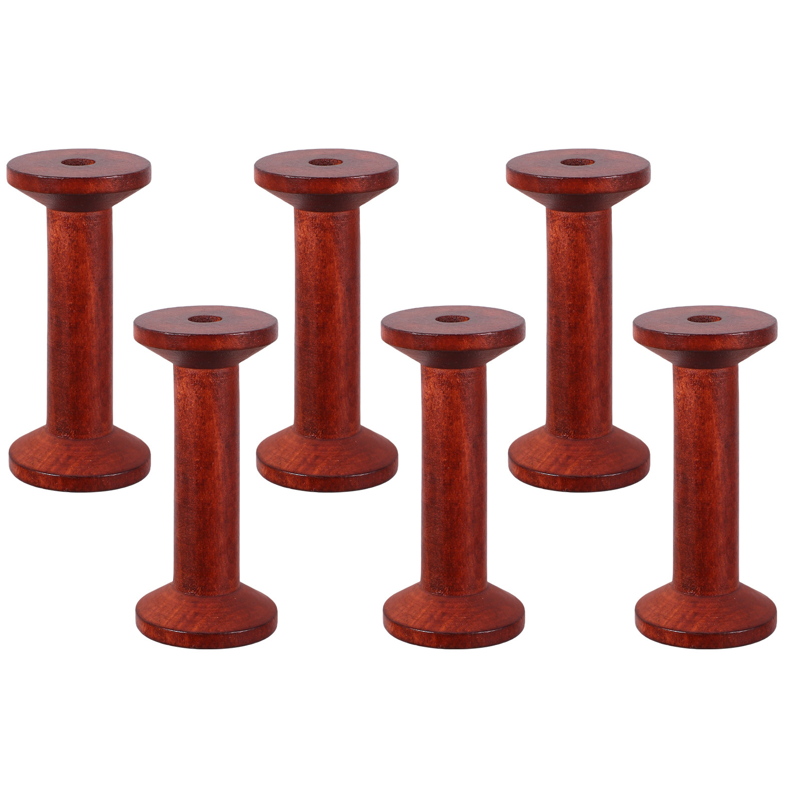 6Pcs Wooden Empty Spools for C - огляд і ціна Embroidery Thread