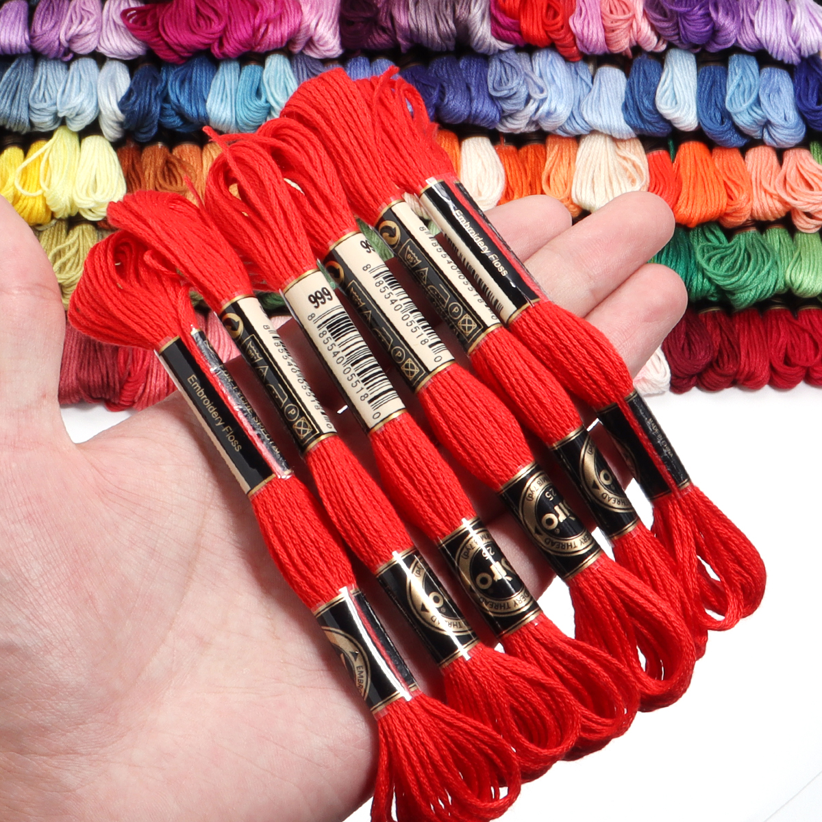 6Pcs/Lot Multicolor Polyester  - огляд і ціна Embroidery Thread