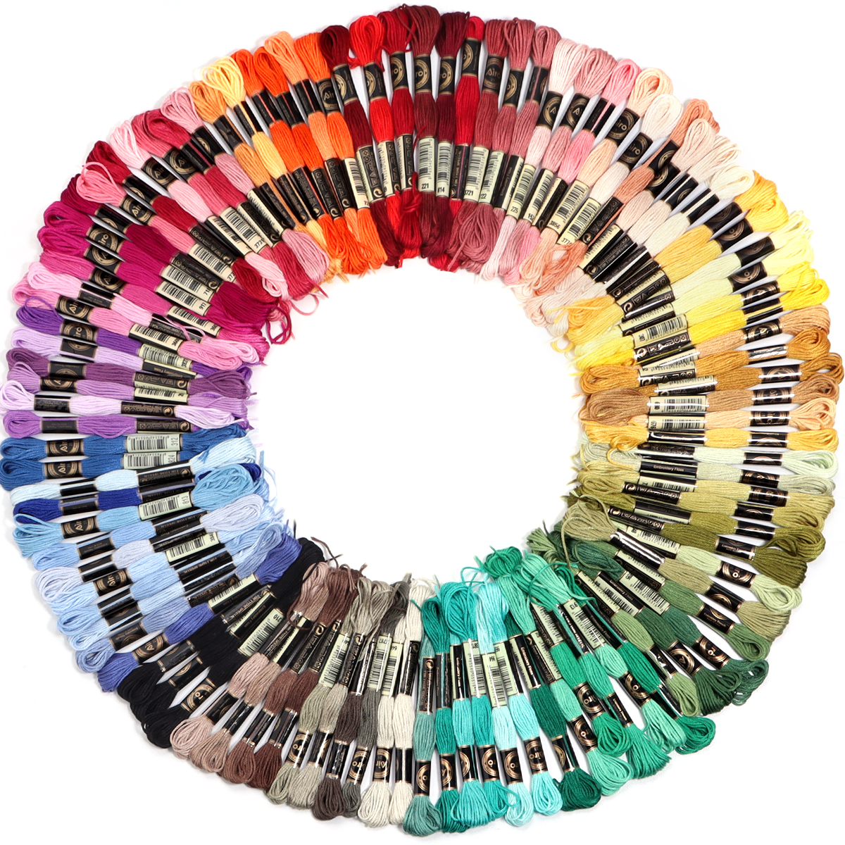 6Pcs/Lot Multicolor Polyester  - огляд і ціна Embroidery Thread