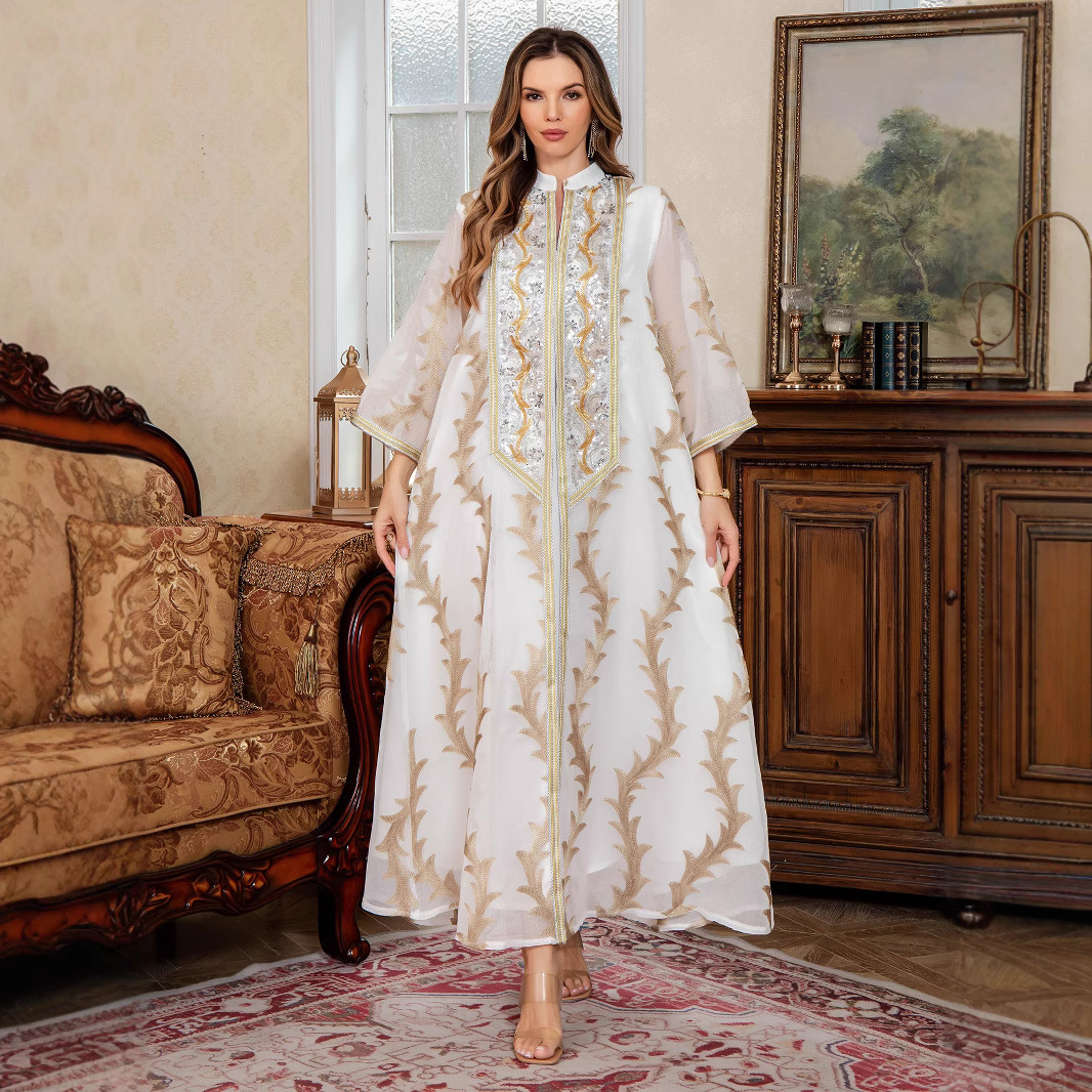 Eid Women Dress Muslim Abaya D - огляд і ціна Embroidery Arabic