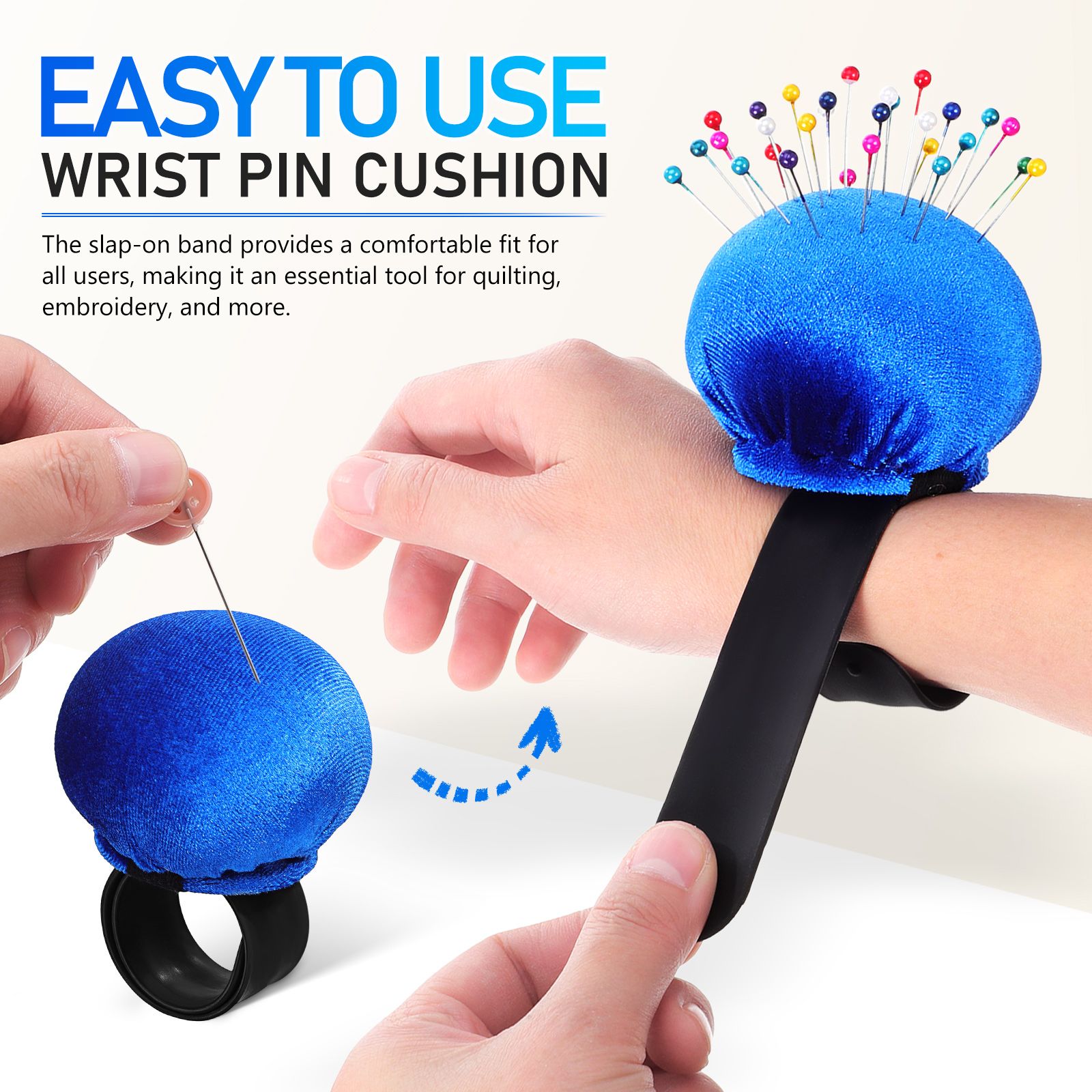 Wrist Pin Cushion Sewing Needl - огляд і ціна Embroidery Bracelet