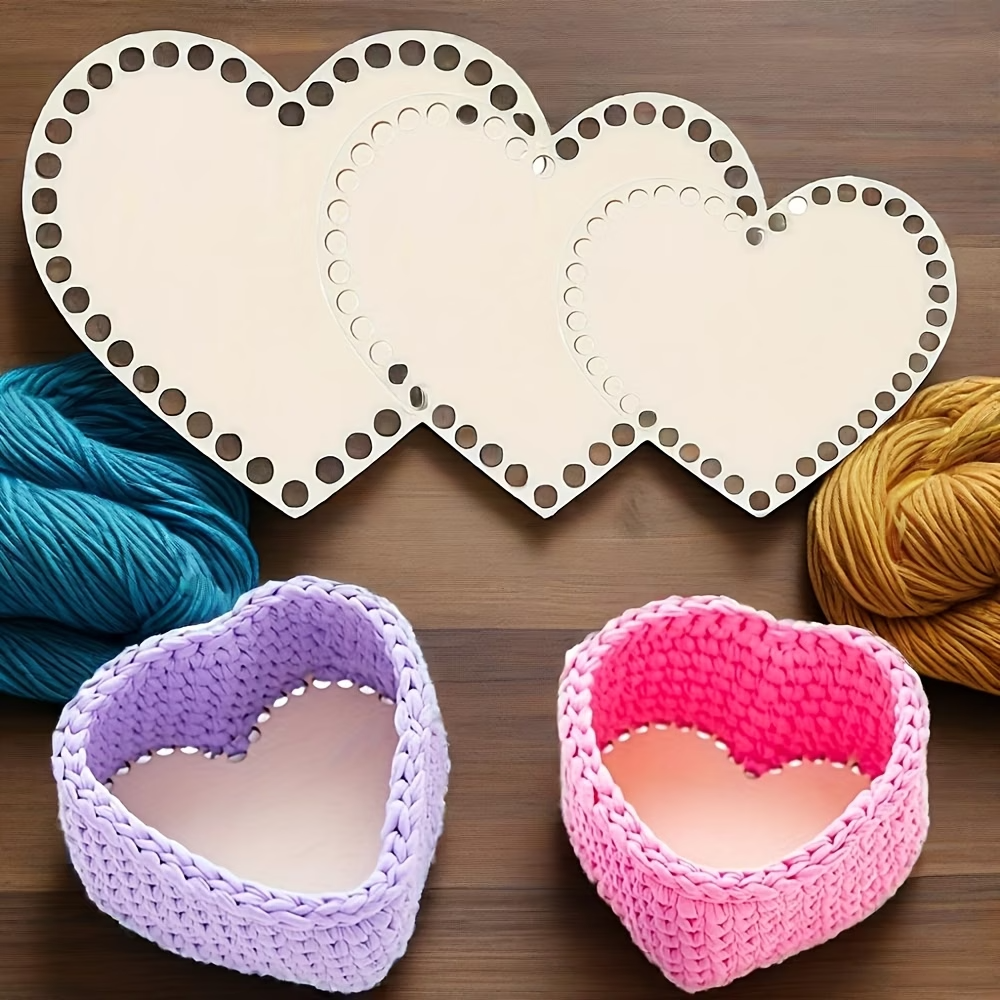 3pcs Heart-Shaped Crochet Bask - огляд і ціна Embroidery Frame