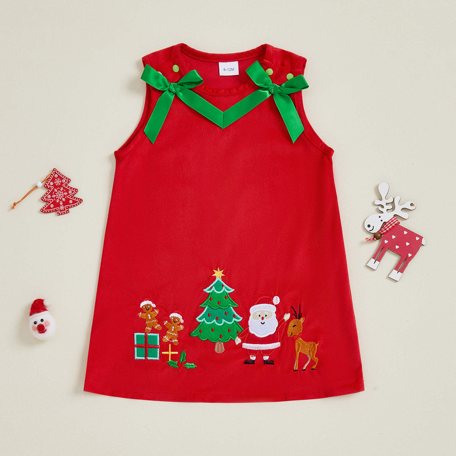 1-4Y Toddler Girl Christmas Ta - огляд і ціна Embroidery Xmas Tree