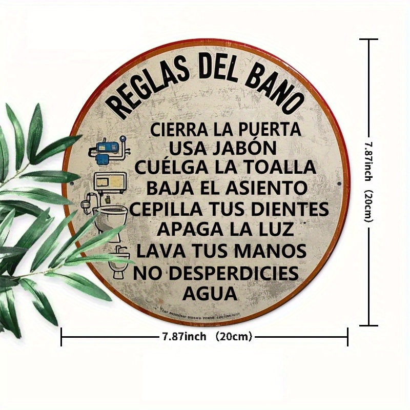 2D Flat, 1pc Spanish Bathroom  - огляд і ціна Embroidery Wall Art