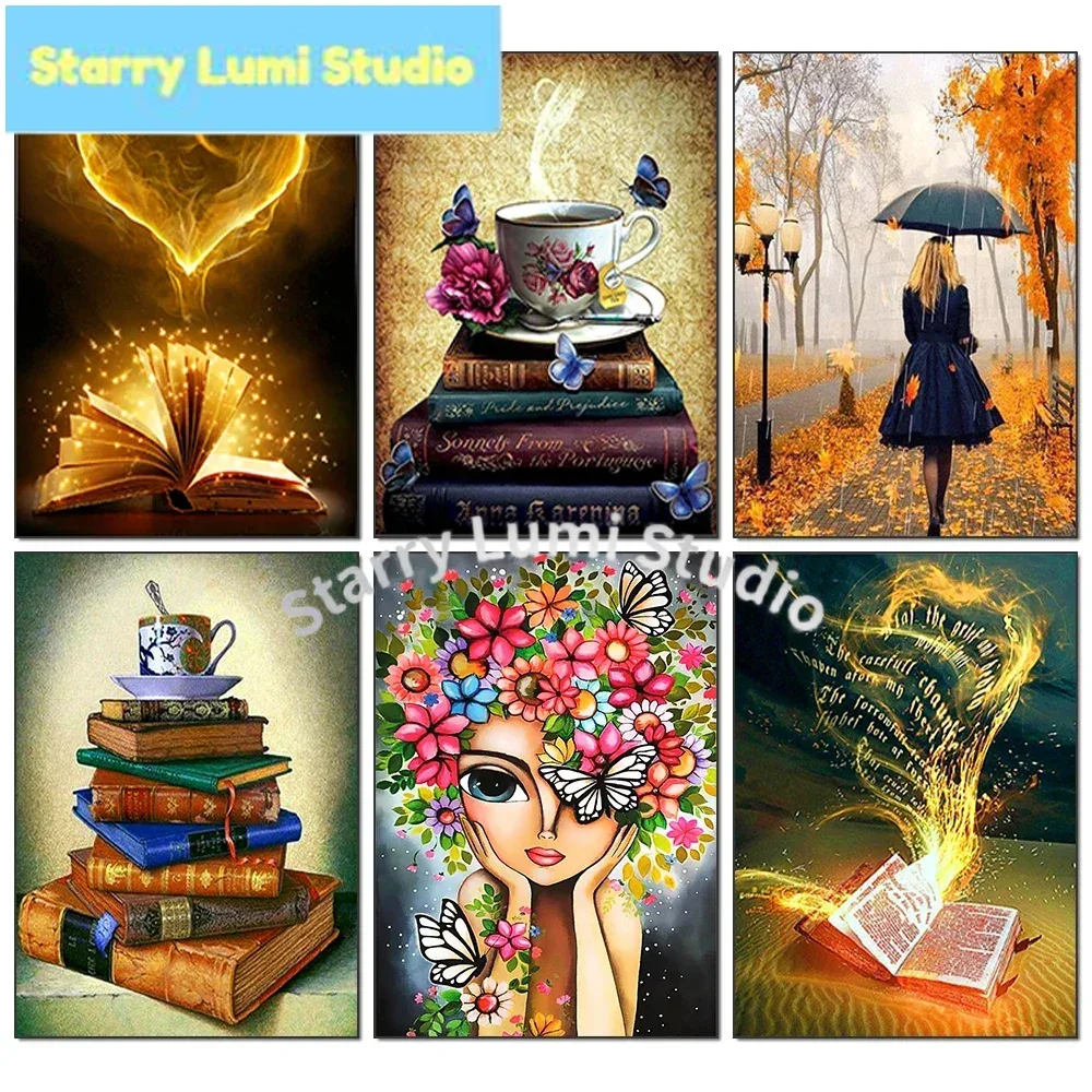 5D Diamond Painting Book Coffe - огляд і ціна Embroidery Wall Art