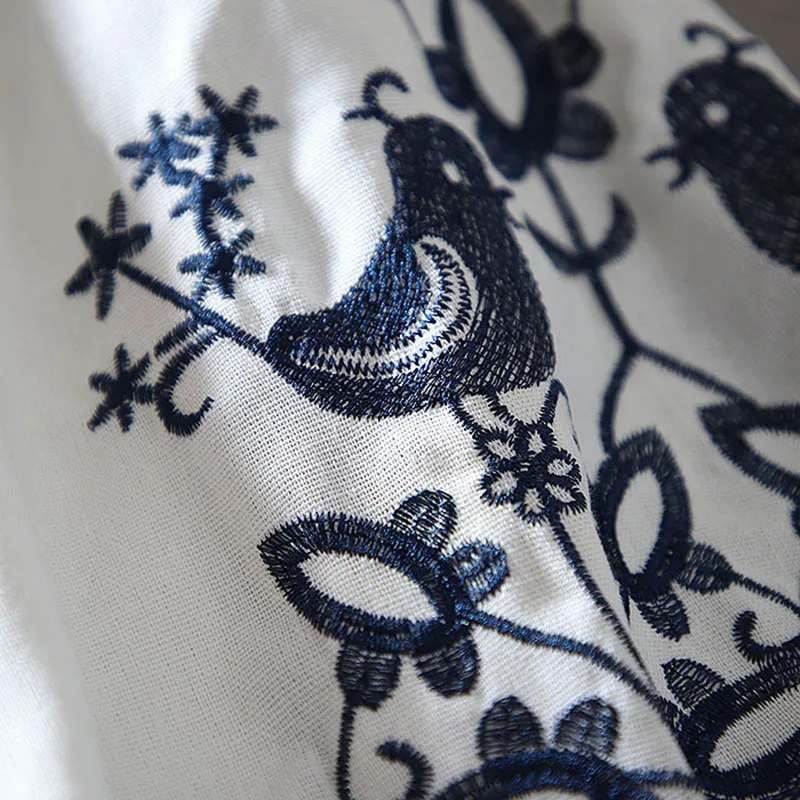2026 Women's Retro Blouse Nati - огляд і ціна Embroidery On Shirt