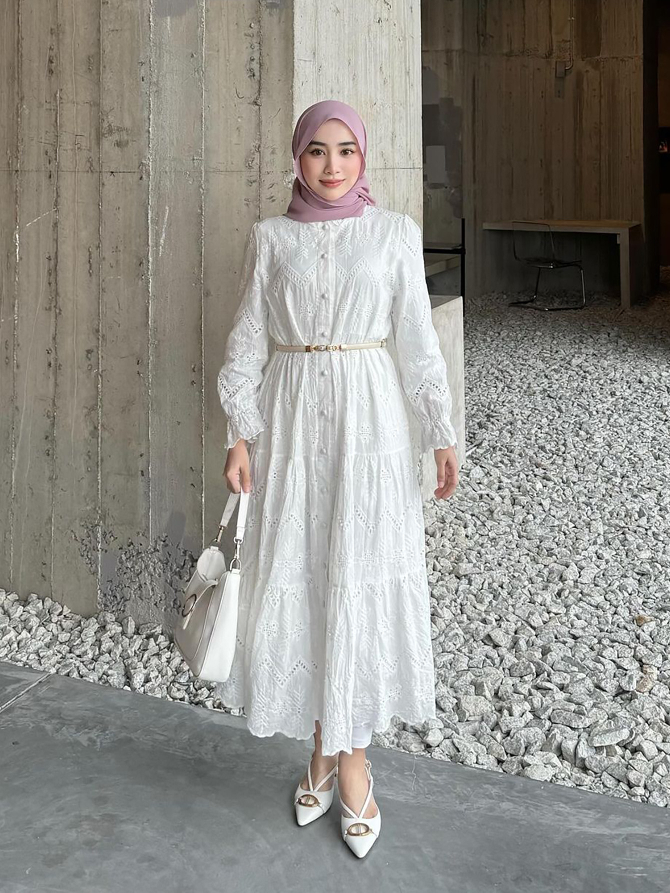 Kaftan Lace Embroidery Abayas  - огляд і ціна Embroidery Kebaya