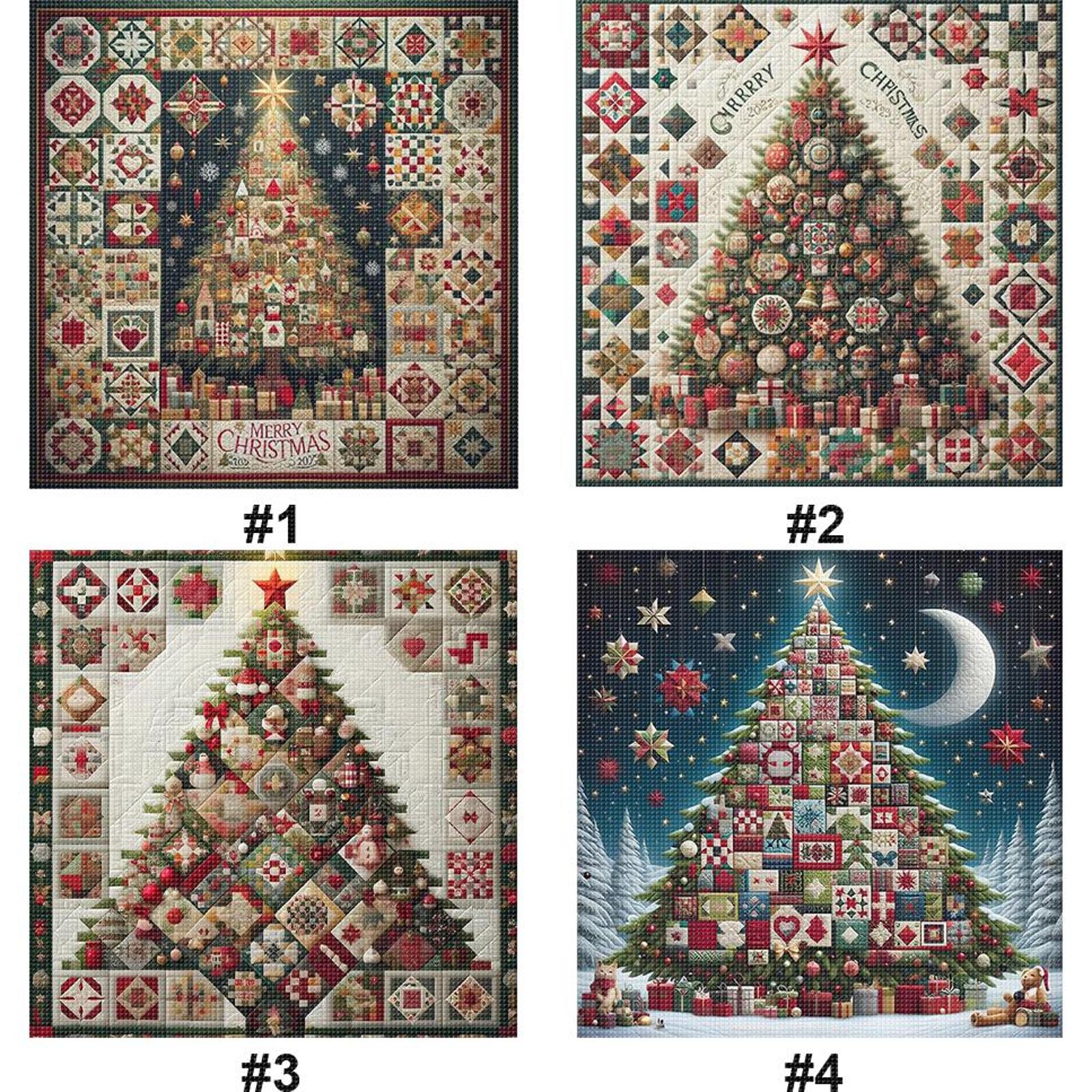 Full Embroidery cotton Thread  - огляд і ціна Embroidery Xmas Tree