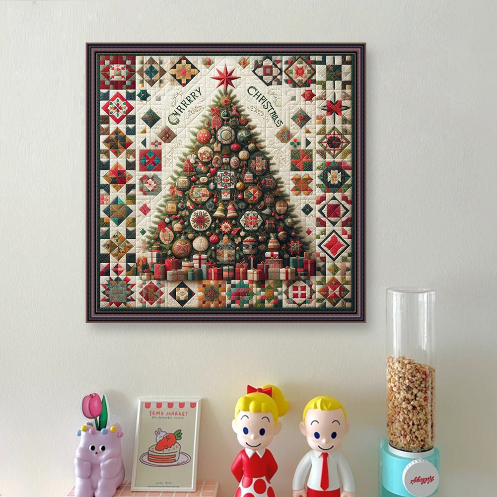 Full Embroidery cotton Thread  - огляд і ціна Embroidery Xmas Tree