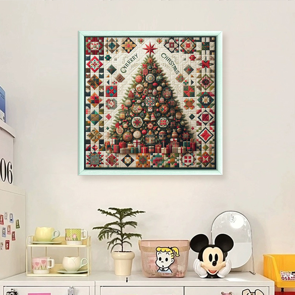 Full Embroidery cotton Thread  - огляд і ціна Embroidery Xmas Tree