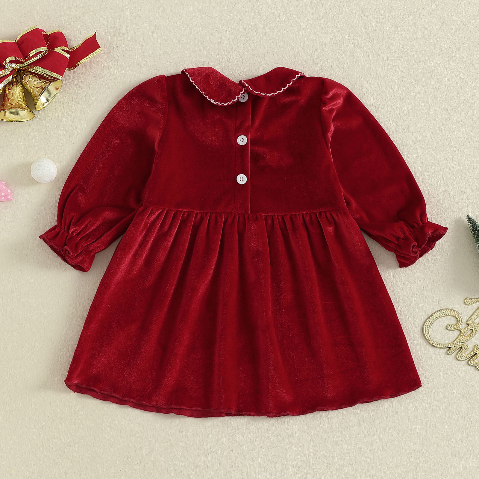 1-4Y Toddler Girl Christmas Ve - огляд і ціна Embroidery Xmas Tree