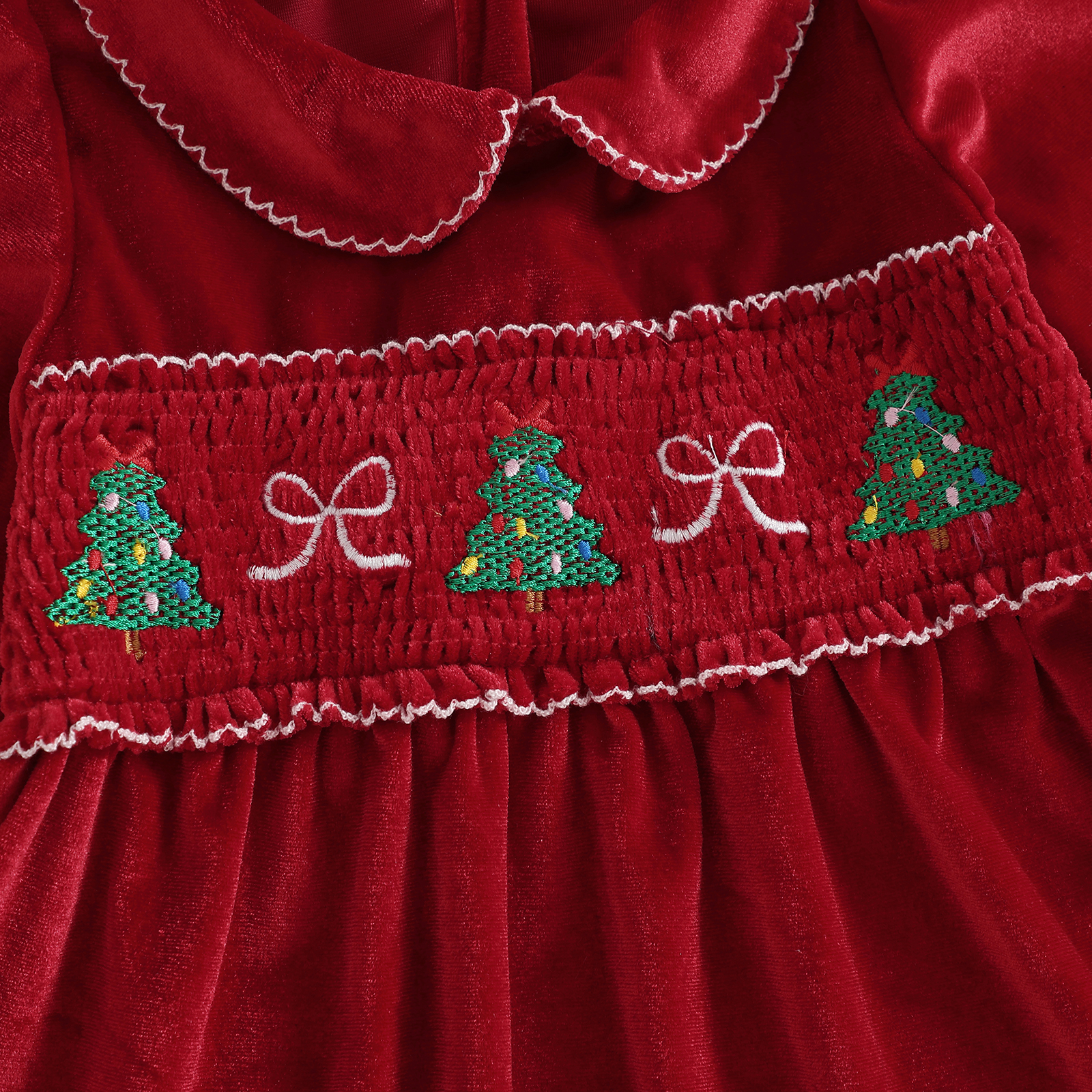1-4Y Toddler Girl Christmas Ve - огляд і ціна Embroidery Xmas Tree