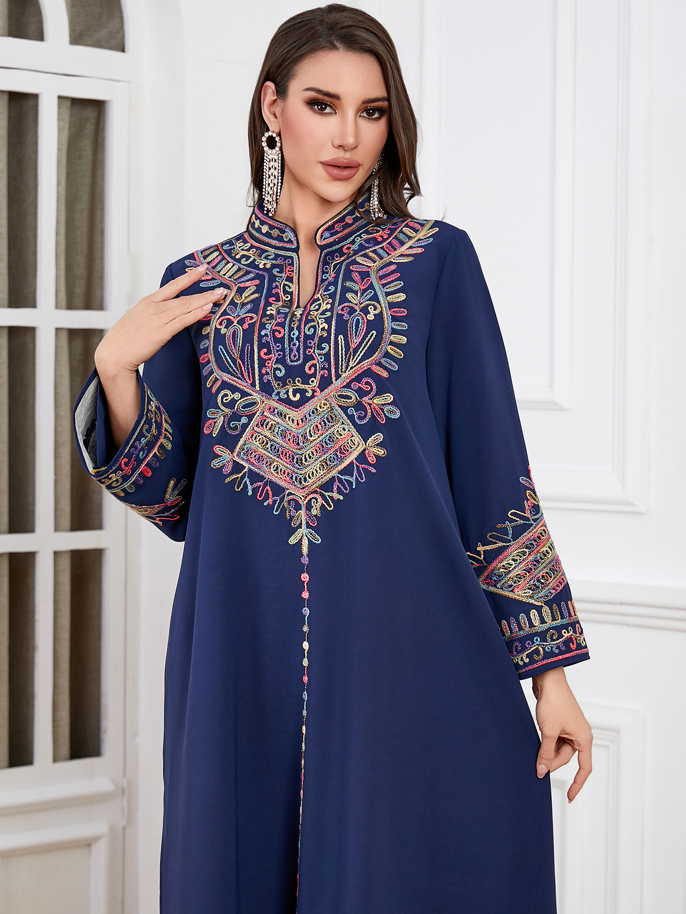 Femme Musulmane Vestidos Jalab - огляд і ціна Embroidery Kebaya