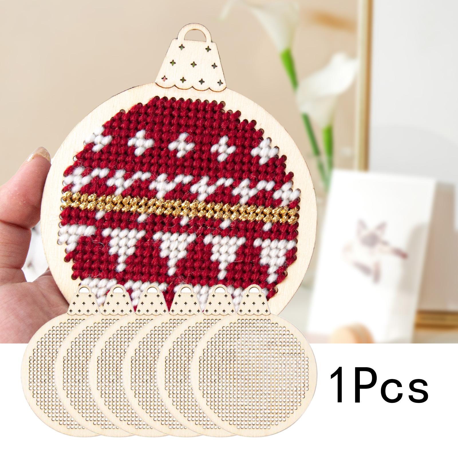 6x Wood Slices DIY Embroidery  - огляд і ціна Embroidery Xmas Tree