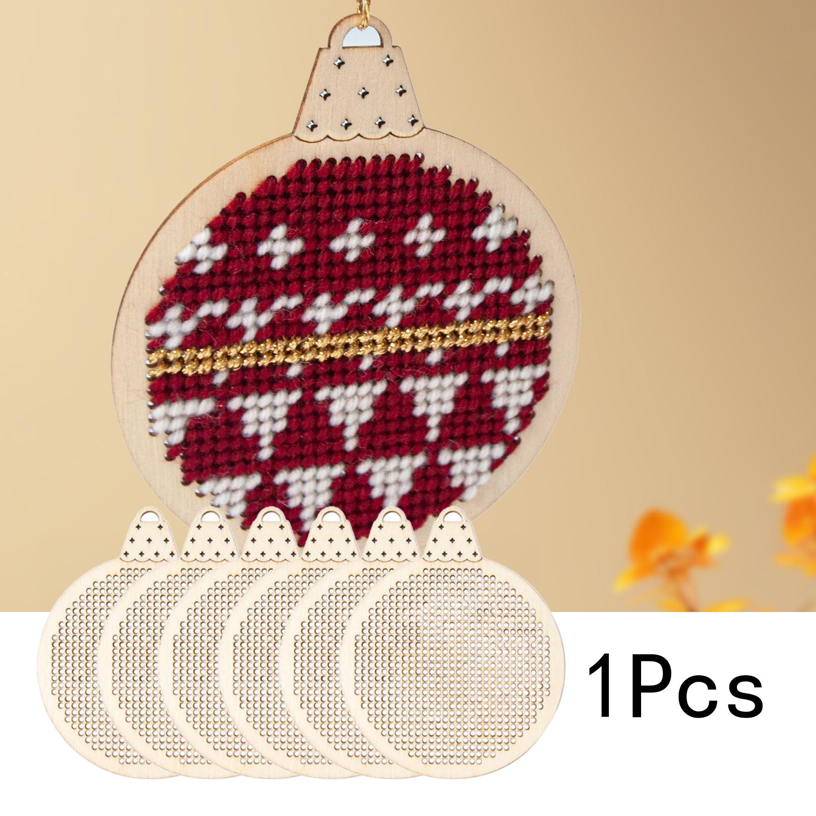 6x Wood Slices DIY Embroidery  - огляд і ціна Embroidery Xmas Tree