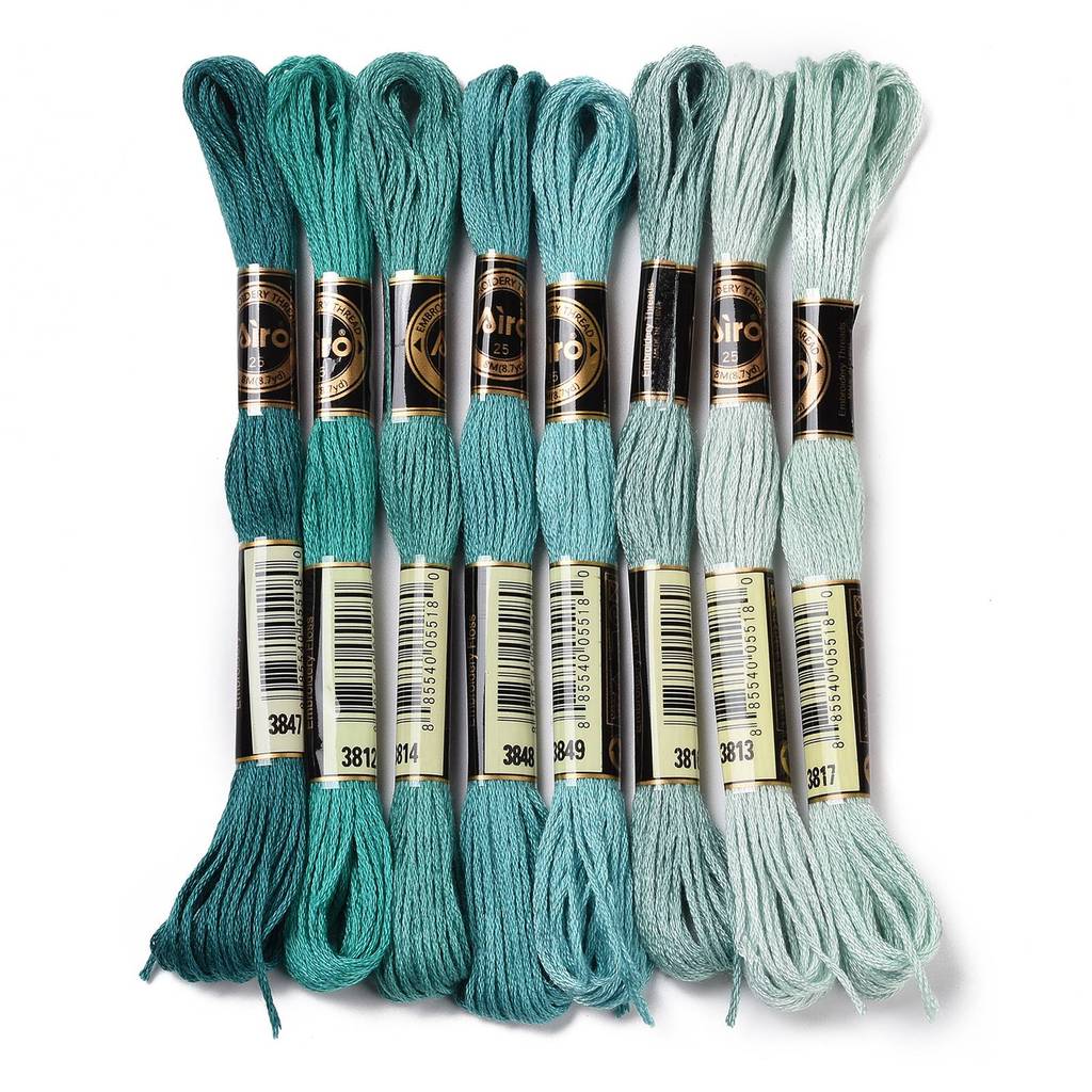 1Set 8 Skeins 0.5mm 6-Ply Poly - огляд і ціна Embroidery Thread